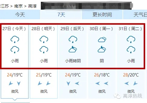 高淳天气预报15天（高淳天气实时预报）